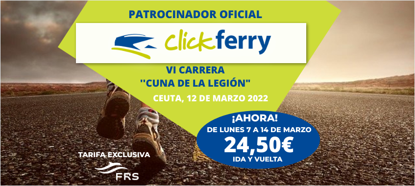 Imagen de Viaja con Clickferry y FRS a Ceuta a la carrera ‘’Cuna de la Legión” por sólo 24,50€ I/V